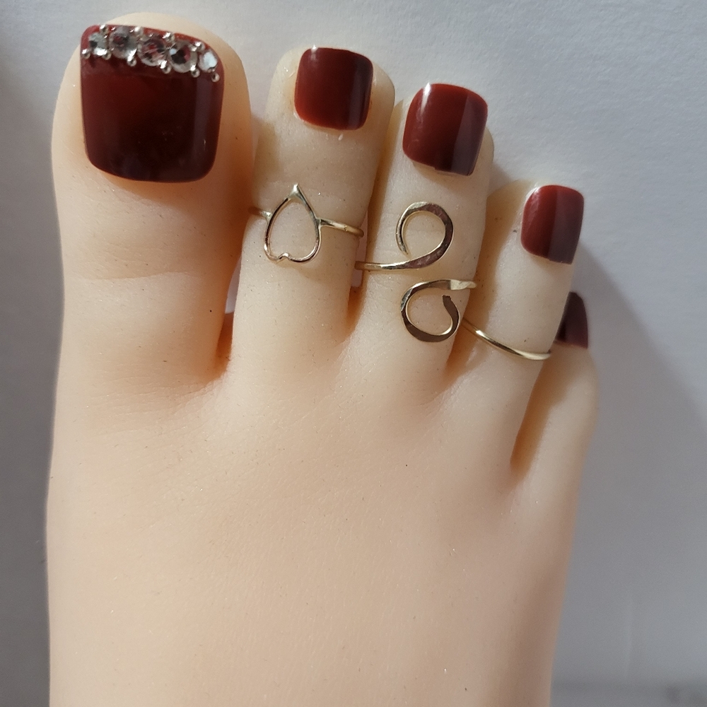 Gold Toe Rings - Picture 4 of 4